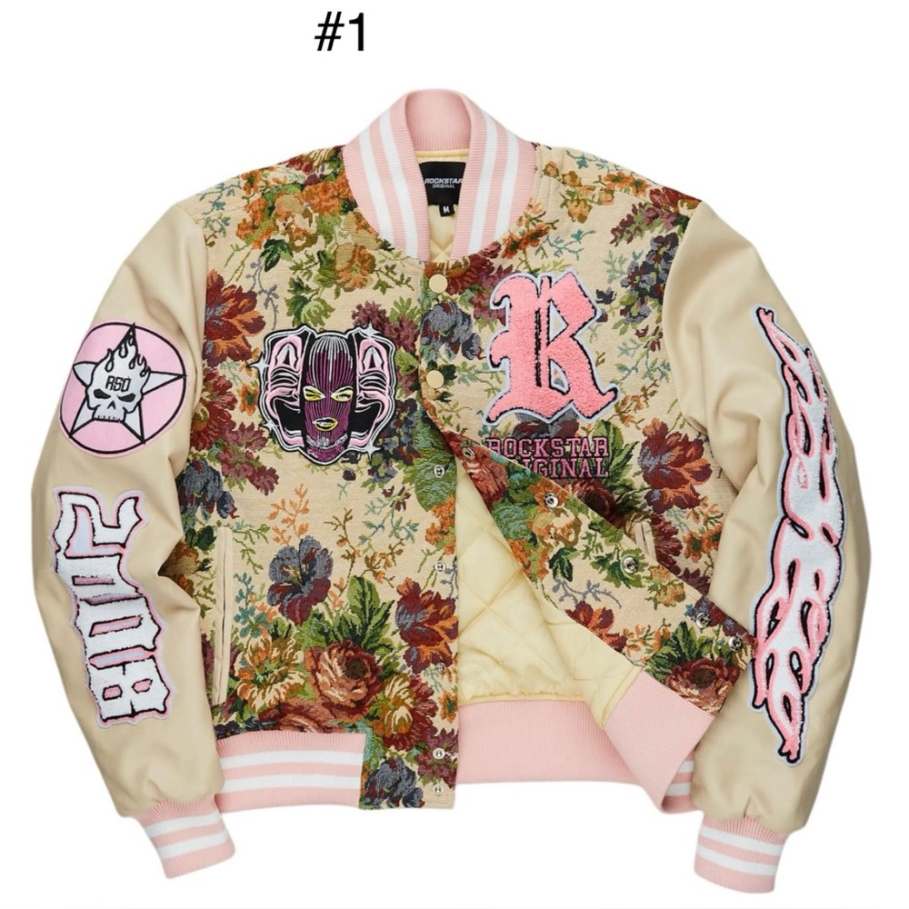 Rockstar original paisley varsity jacket